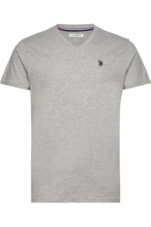U.S. Polo Assn. Uspa T-Shirt V-Neck Cem Men Grey