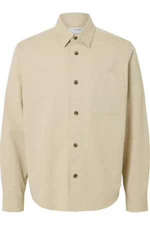SELECTED Slhace Thais Overshirt Cream
