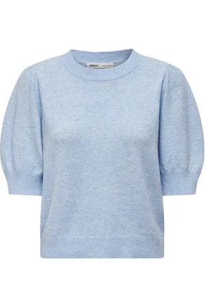ONLY Onlrica Life 2/4 Pullover Knt Noos Blue