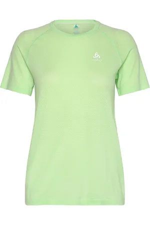 Odlo W T-Shirt Crew Neck S/S Essential Seamless Green