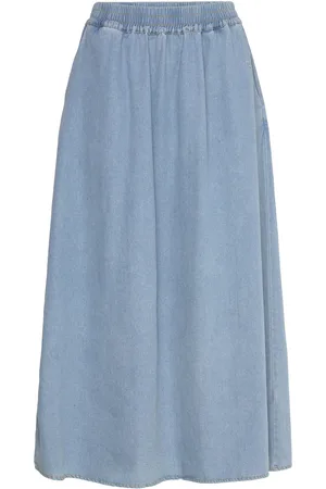 Coster Copenhagen Cc Heart Ellis Denim Skirt Blue