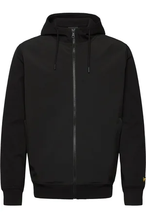 Lyle & Scott Softshell Hybrid Zip Through Hoodie Black