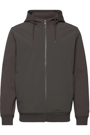 Lyle & Scott Softshell Hybrid Zip Through Hoodie Grey