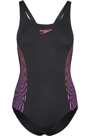 Speedo Womens Placement Muscleback Black