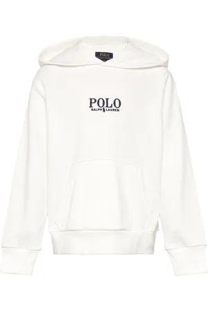 Ralph Lauren Logo French Terry Hoodie White