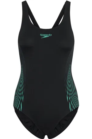 Speedo Womens Placement Muscleback Black