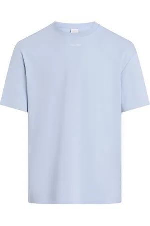 Calvin Klein Nano Logo Interlock T-Shirt Blue