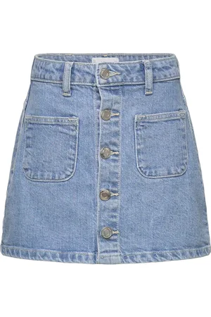 MANGO Butt D Denim Skirt Blue