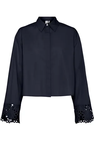 Y.A.S Trinity Ls Short Shirt S. Navy