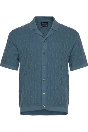 Abercrombie & Fitch Anf Mens Sweaters Blue