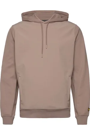 Lyle & Scott Softshell Hybrid Pullover Hoodie Brown