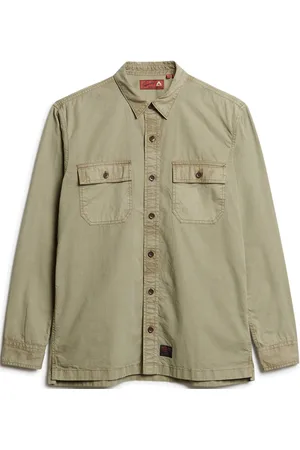 Superdry Military Ls Shirt Khaki