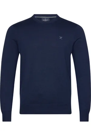 Hackett Cotton Silk Crew Navy