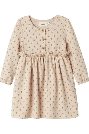 Lil Atelier Nbfdesma Ls Body Dress Lil Beige