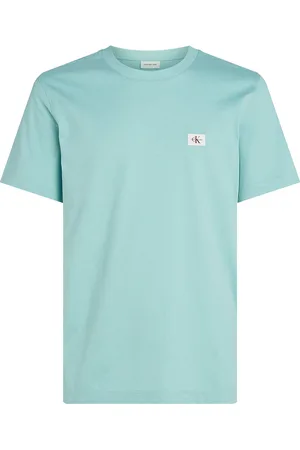 Calvin Klein Woven Label Regular Tee Blue