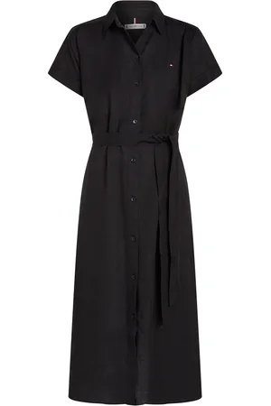 Tommy Hilfiger Ess Linen S/S Midi Shirt Dress