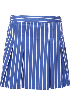French Connection Alexis Cotton Stripe Pltd Mini Blue