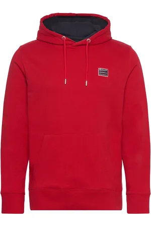 GANT Contrast Sweat Hoodie Red