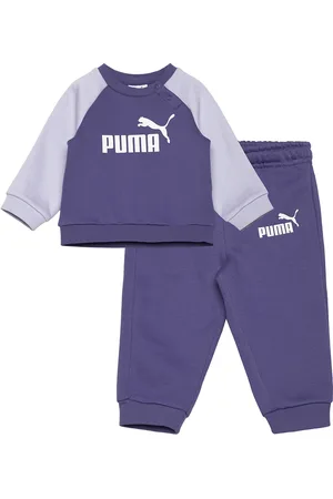 PUMA Minicats Ess Raglan Crew Set Fl Inf Blue