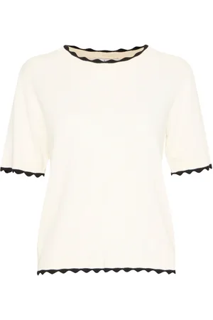 B YOUNG Byomanja Ss Jumper - Cream