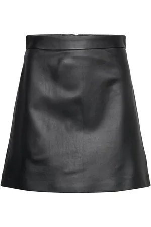 Ivy & Oak Leather A-Line Mini Skirt