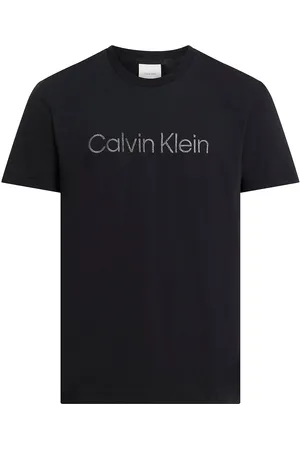 Calvin Klein Textured Embroidery Logo T-Shirt Black