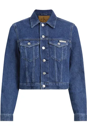 Calvin Klein Cropped 90S Denim Trucker Blue