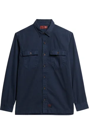 Superdry Military Ls Shirt Navy