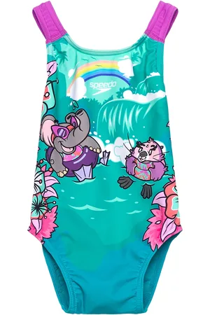 Speedo Girls Learn To Swim Printed Crossback