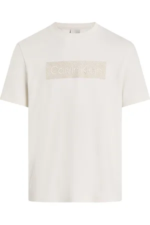 Calvin Klein Textured Embroidery T-Shirt White