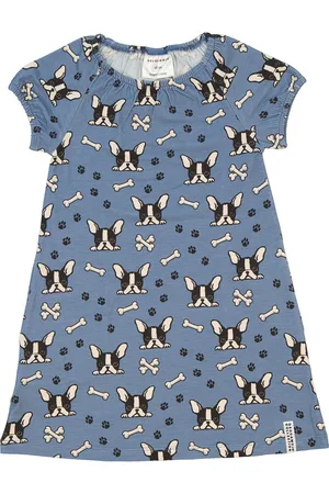 Geggamoja Bamboo Singoalla Dress Blue