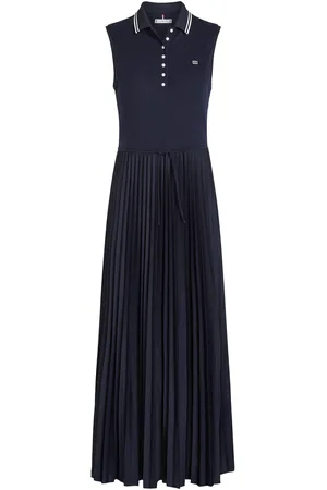 Tommy Hilfiger Sporty Pleated Polo Dress Ns Navy