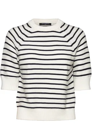 French Connection Lily Mozart Stripe Short White