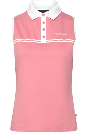 Calvin Klein Bellevue S/Less Polo Pink