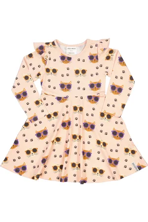 Geggamoja Bamboo Flared Dress Pink