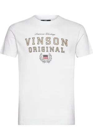 Vinson Raz Reg Cot Sj Vin M Tee White