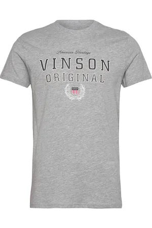 Vinson Raz Reg Cot Sj Vin M Tee Grey