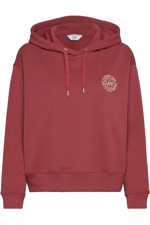 Lee Small Logo Hoodie Red