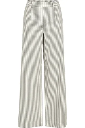 Object Objlisa Wide Pant Aop Noos Cream