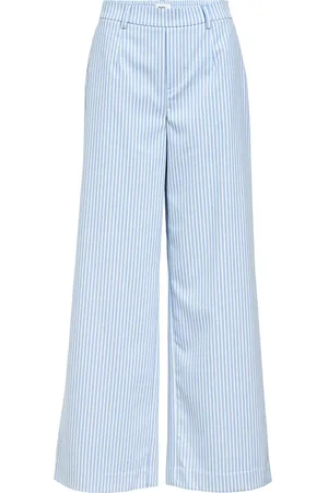 Object Objlisa Wide Pant Aop Noos Blue