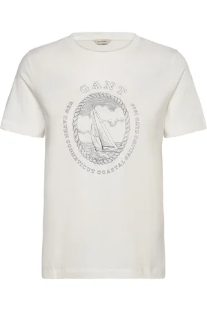 GANT Reg Graphic Ss T-Shirt White