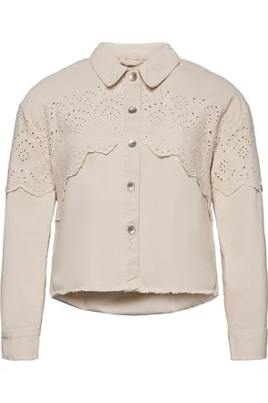 ONLY Carelena Crochet Jacket Otw Beige