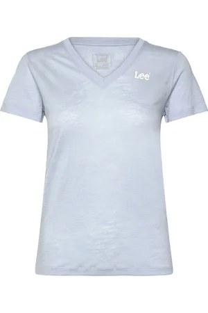 Lee V Neck Tee Blue