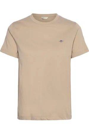 GANT Reg Shield Ss T-Shirt Beige