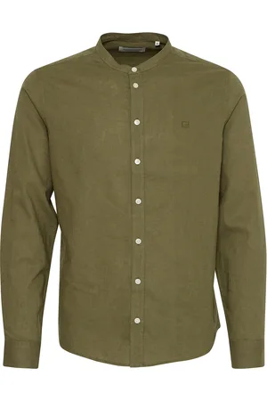 Casual Friday Cfanton 0053 Cc Ls Linen Mix Shirt Khaki