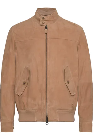 GANT Suede Harrington Jacket Brown