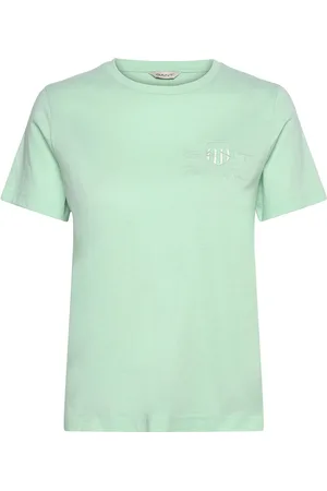 GANT Reg Tonal Shield Ss T-Shirt Green