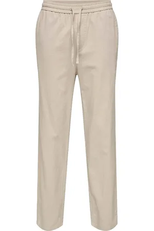 Only & Sons Onssinus Loose 0007 Cot Lin Pant Noos Cream