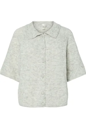Y.A.S Dura 2/4 Knit Cardigan S. Grey