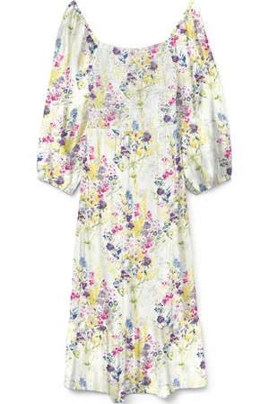 VERO MODA Vmdicthe 3/4 Square Calf Dress Wvn Ga Patterned